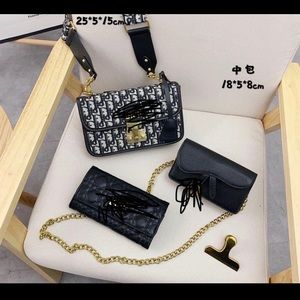 Black purse and wallet